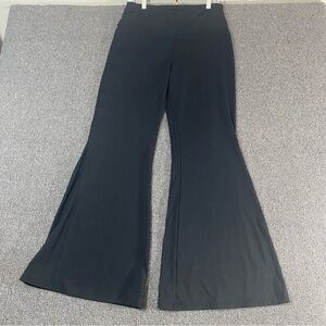 Ododos Super Flare Leggings Black High Waist Minimalist Gym Athleisure Womens XL